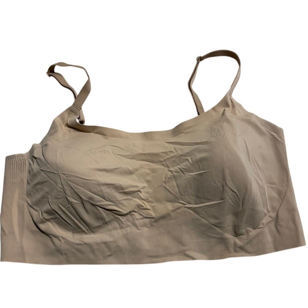 True & Co. Bralette Removeable Pads Beige Neutral Size XL